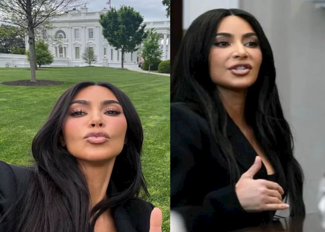 Kim Kardashian returns to The White House