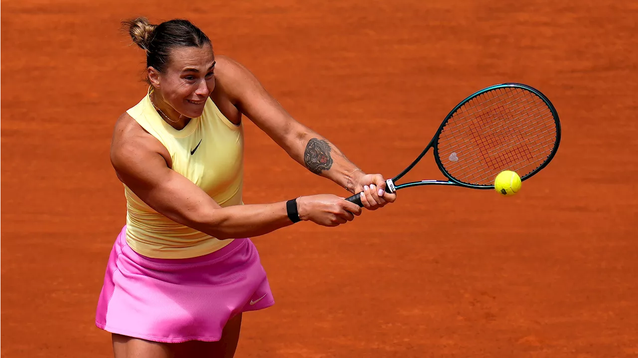 Defending champion Sabalenka advances at Madrid Open with a three-set win