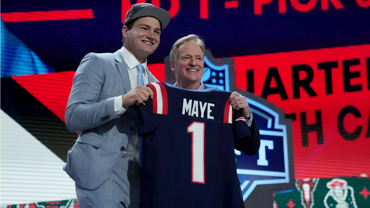 Patriots select QB Maye with No. 3 pick in NFL Draft