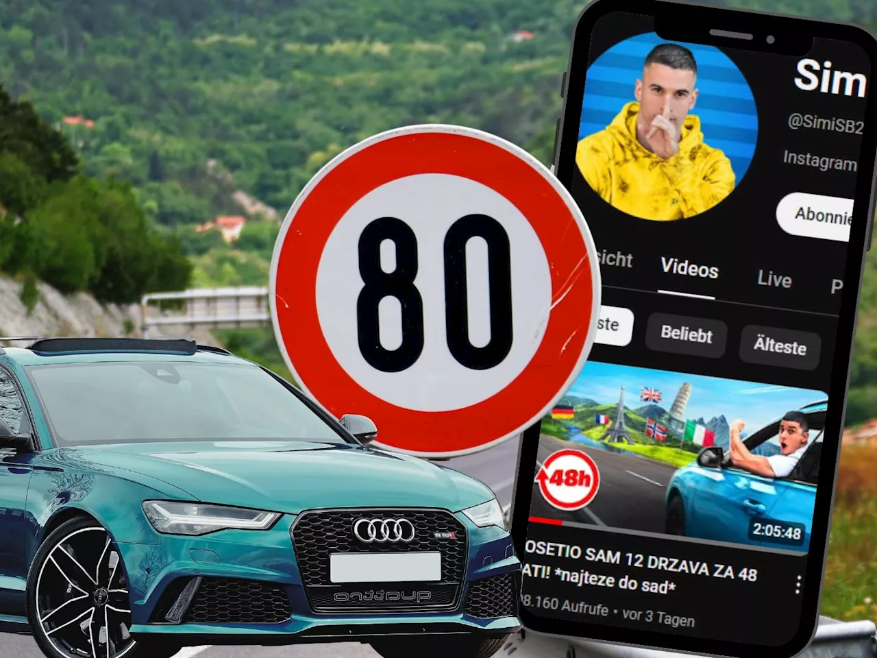 Alles für die Klicks: YouTube-Star ignoriert Verkehrsregeln in Liechtenstein