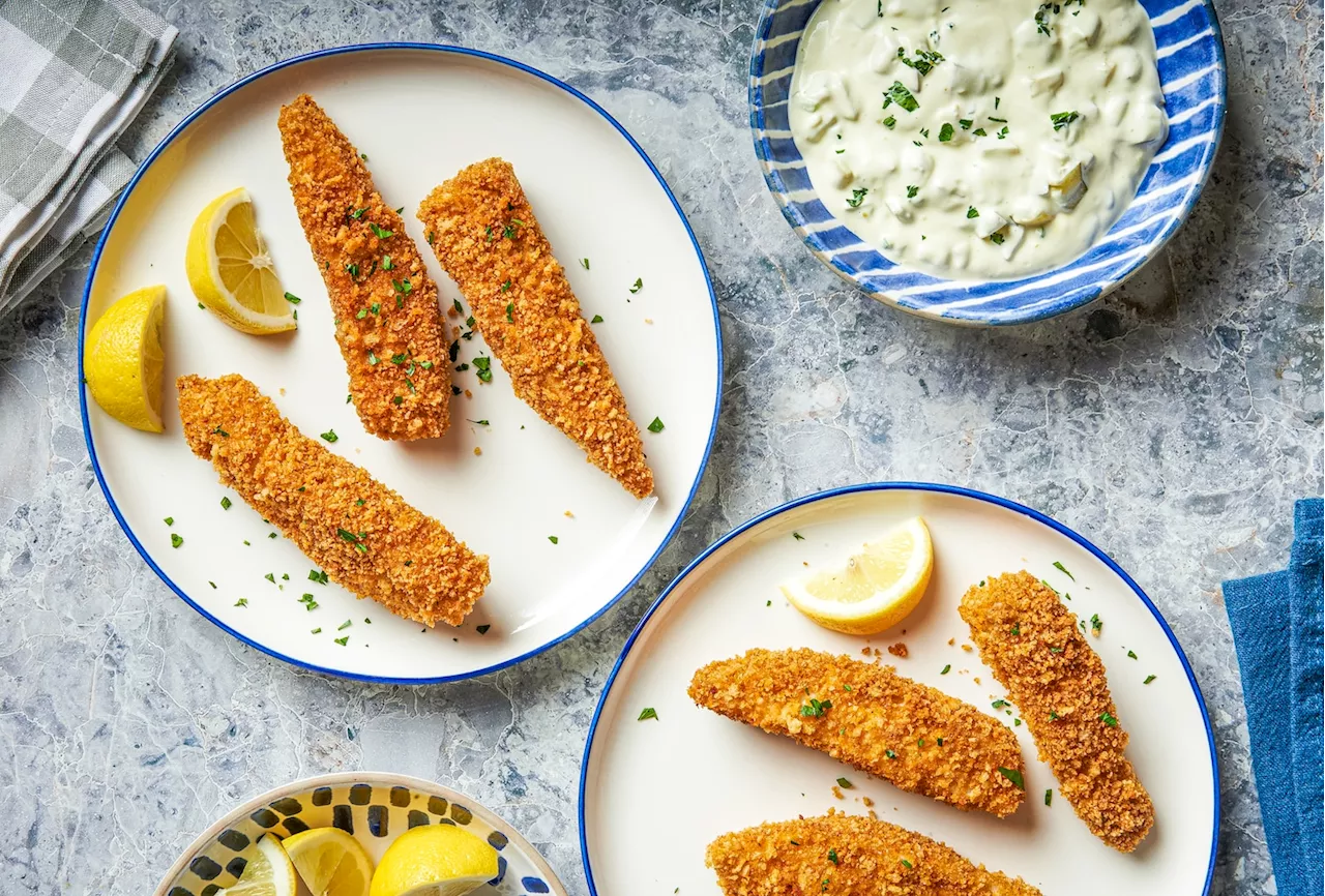 Baked fish sticks are a healthful way to channel a childhood favorite