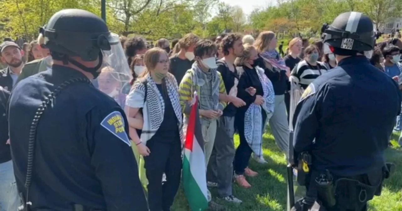 Gaza protests on Indiana University's campus leads to the arrest of 33 people