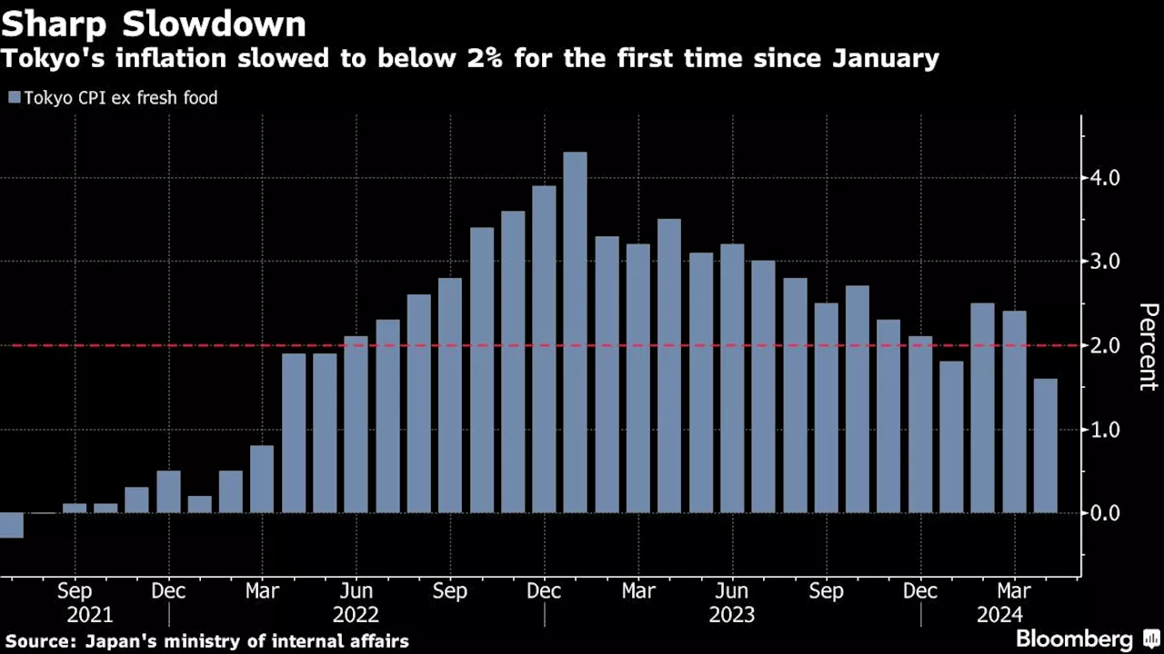 Tokyo Inflation Slows Sharply on Education Subsidy Impact