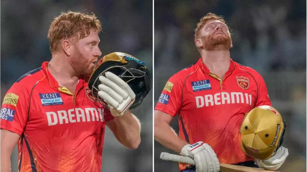 Mitchell Starc watches on as Jonny Bairstow blasts extraordinary IPL century off 45 balls