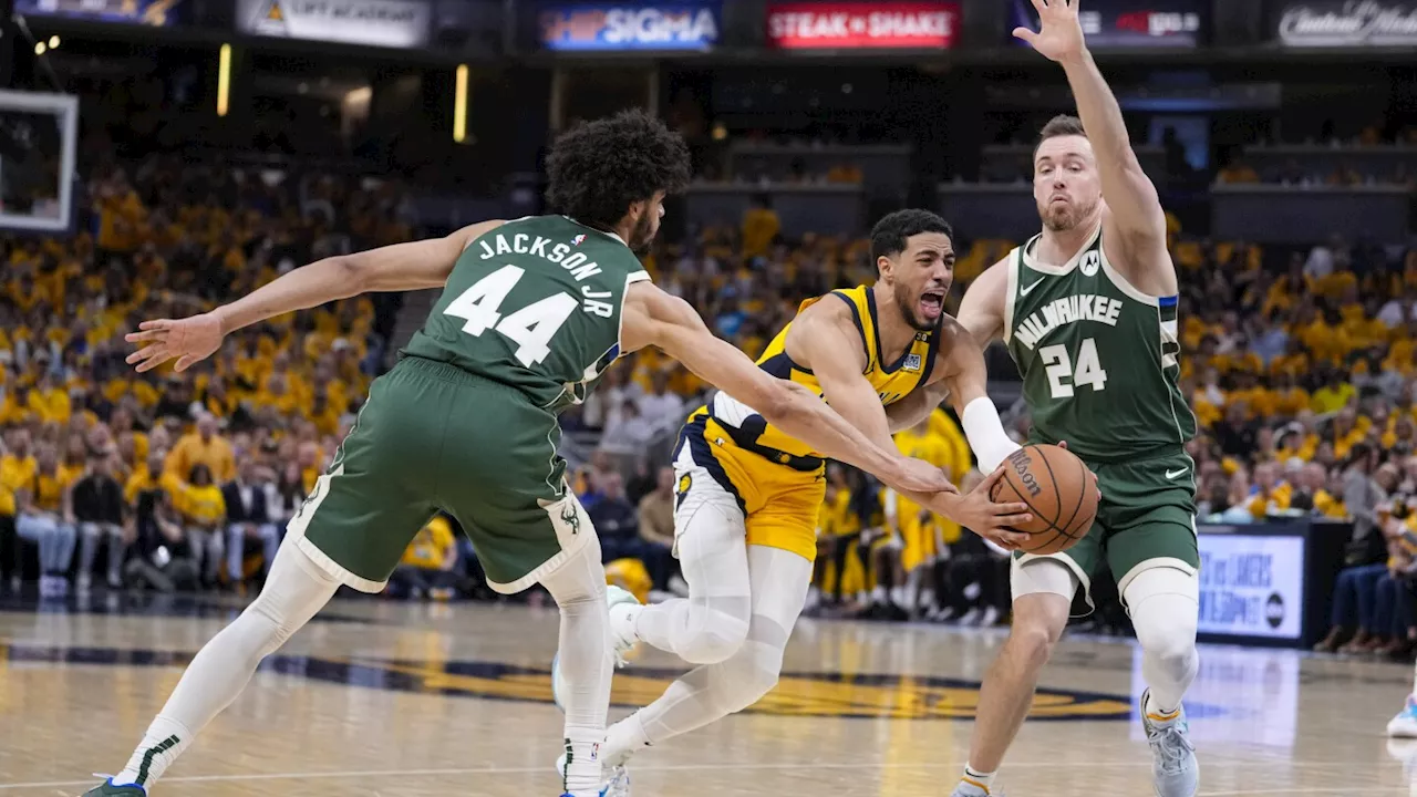 Pacers take series lead beating Bucks 121-118 in OT