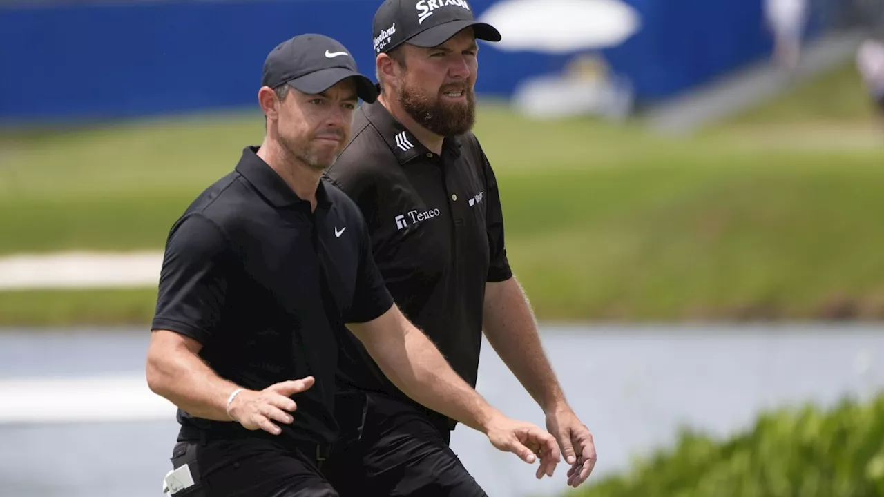 Rory McIlroy and Shane Lowry remain tied for lead in the Zurich Classic of New Orleans