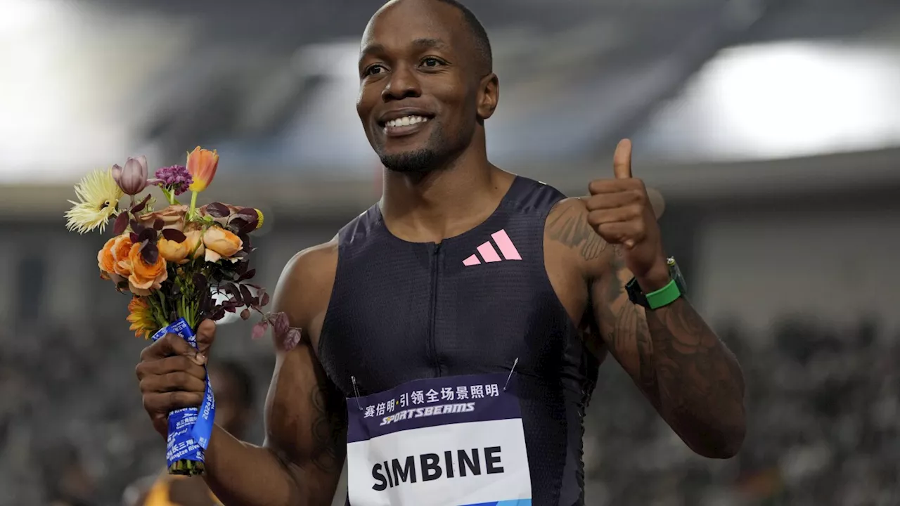 Simbine upstages Coleman and Kerley to win 100-meter title at Diamond League meet in China