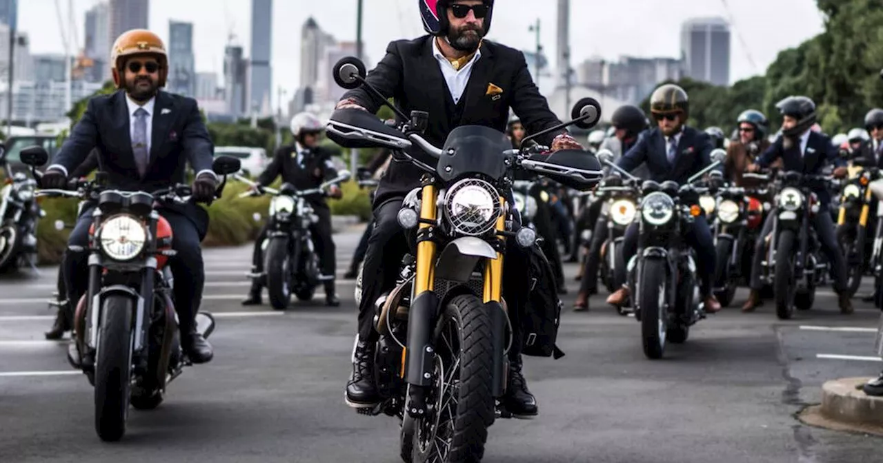 Bikers wearing dapper suits will be driving motorcyles around Toronto next month