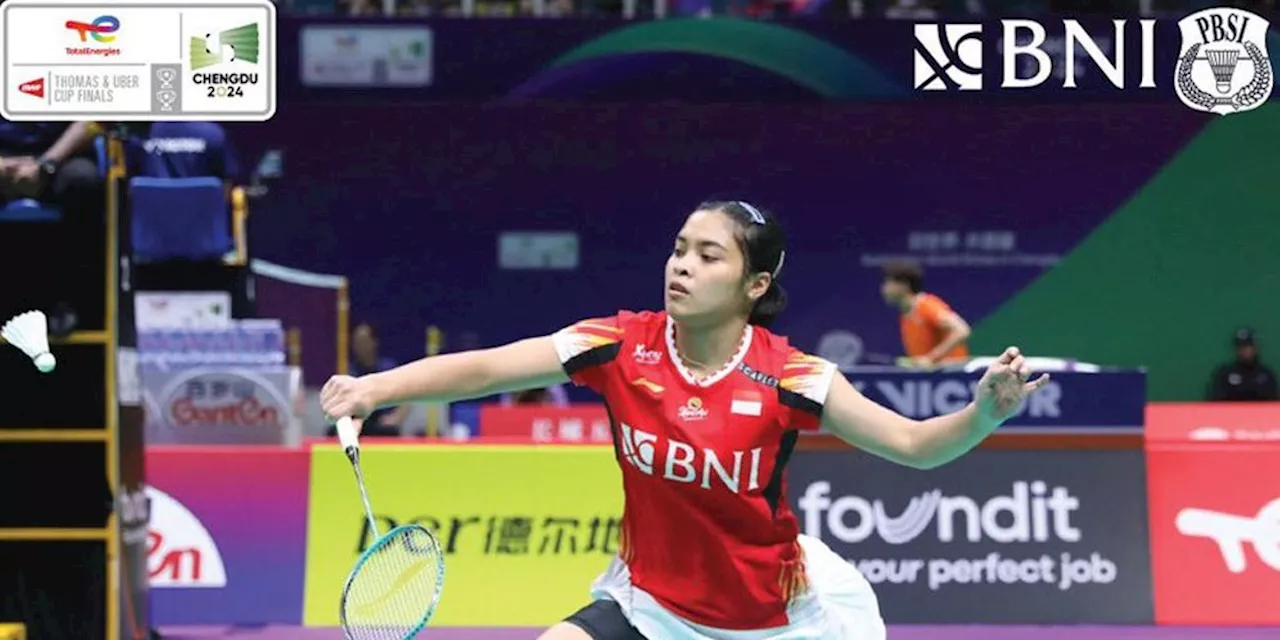 Hasil Uber Cup 2024: Dibuka Gregoria, Indonesia Babat Hong Kong 5-0