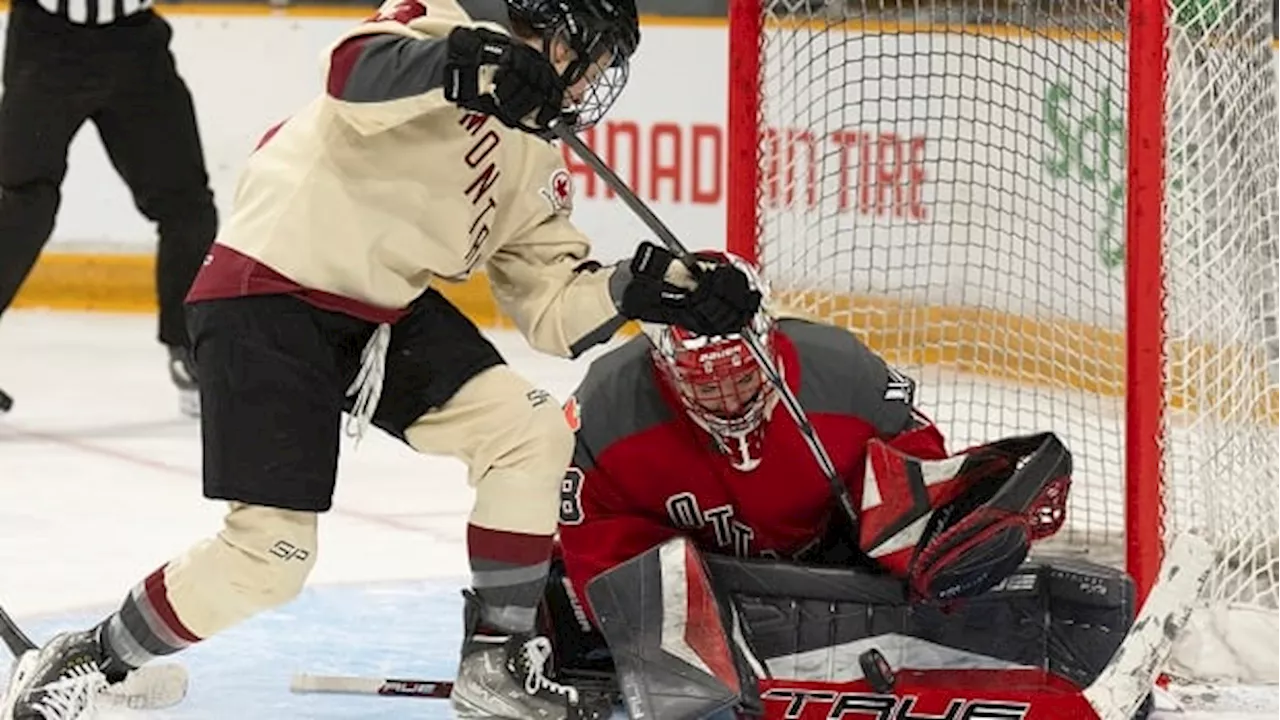 Ann-Renée Desbiens posts her 1st PWHL shutout to lift Montreal into 1st place