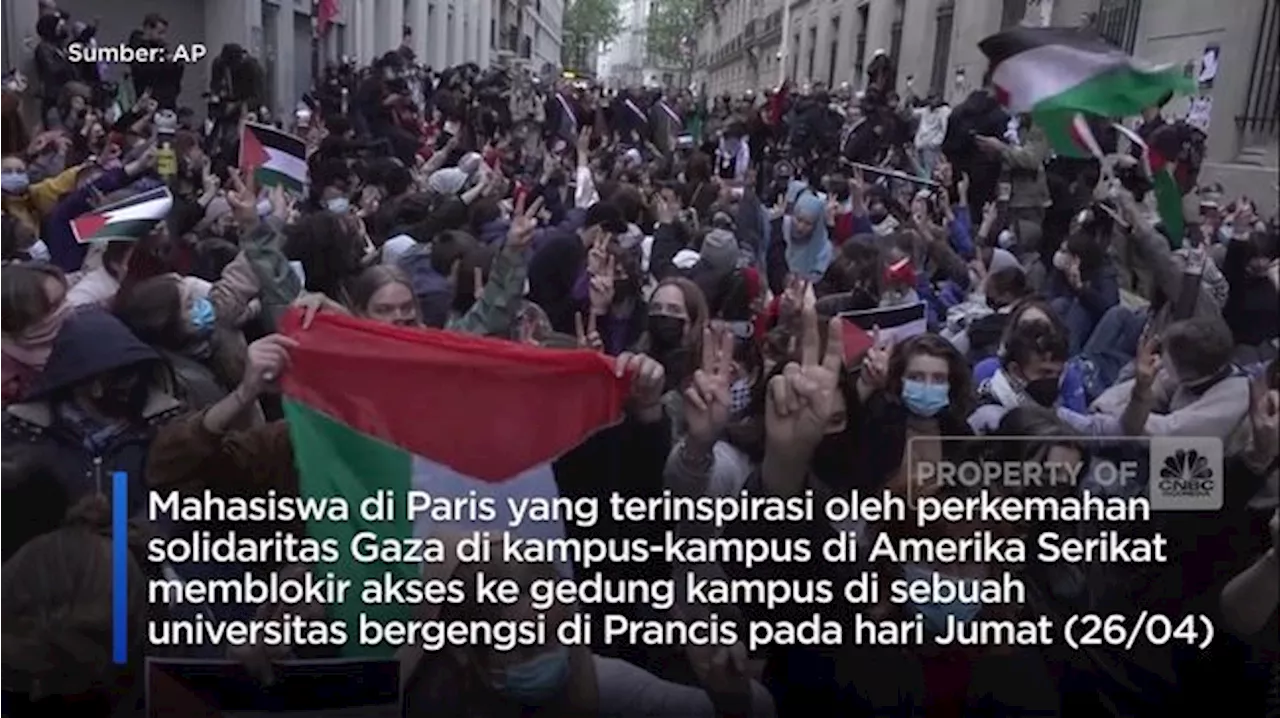 Video: Polisi Paris Pisahkan Demonstran Pro-Palestina Vs Pro-Israel