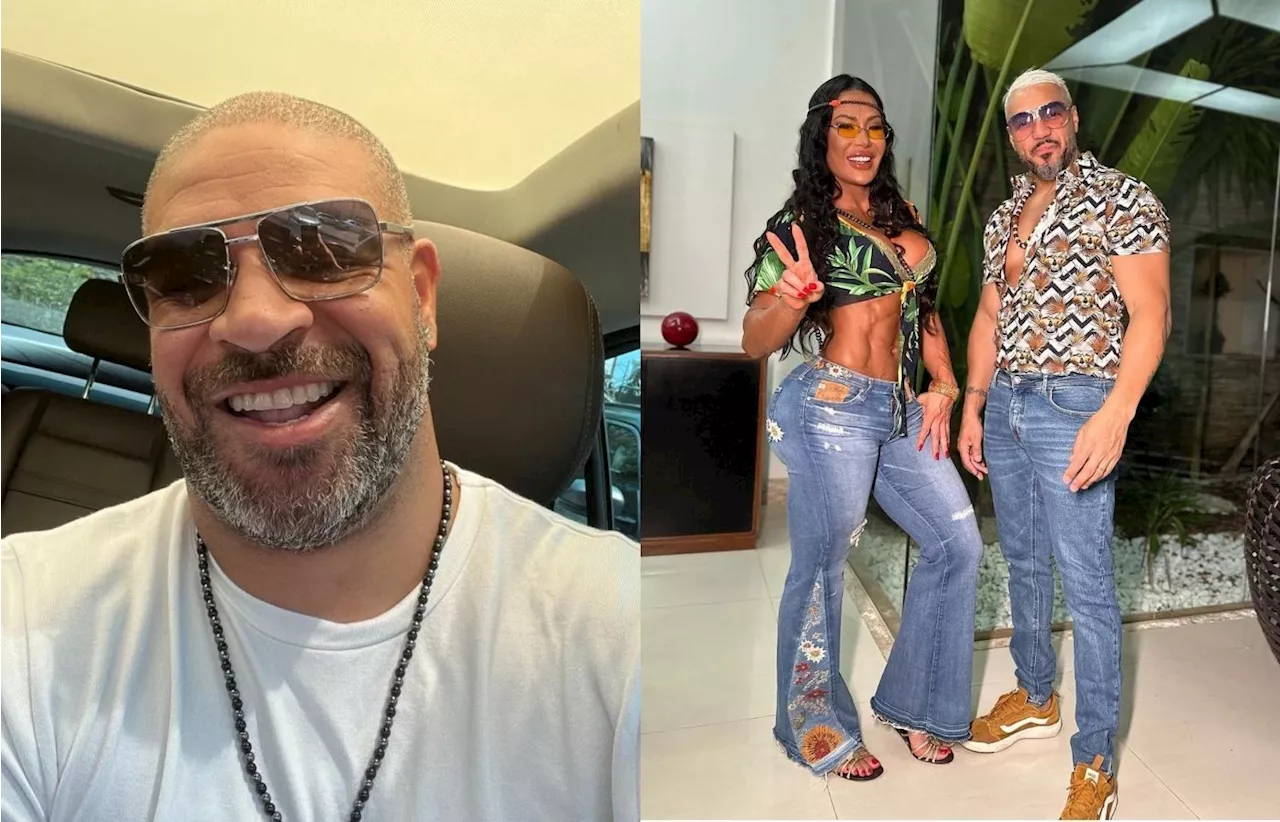 Adriano Imperador nega affair com Gracyanne: “Respeito muito o Belo”