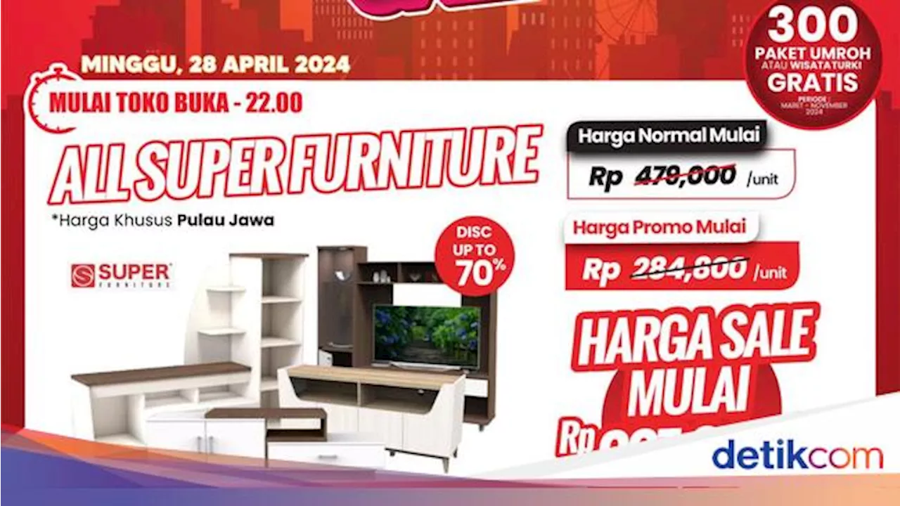 Aneka Rak Harga Miring Mulai dari Rp 200 Ribuan di Transmart Full Day Sale