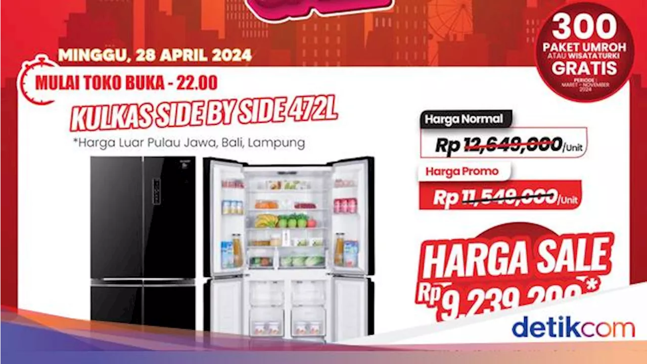 Beli Kulkas di Transmart Full Day Sale Diskon Rp 3 Juta