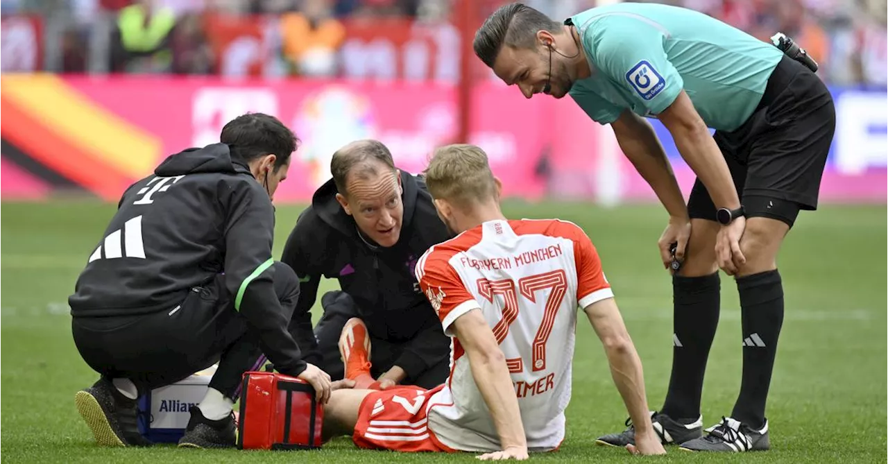 Bayern gewinnen, aber Verletzungssorgen um Konrad Laimer