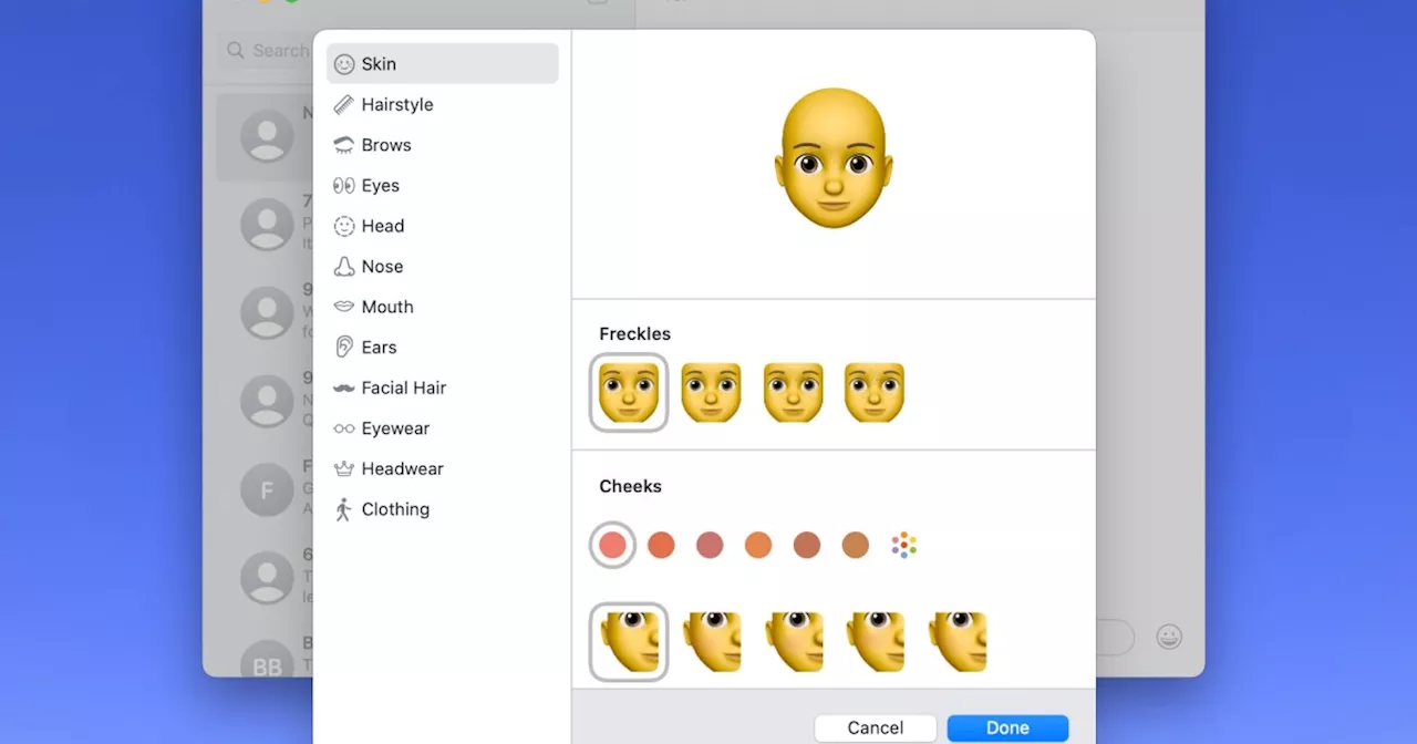 How to create a Memoji on a Mac