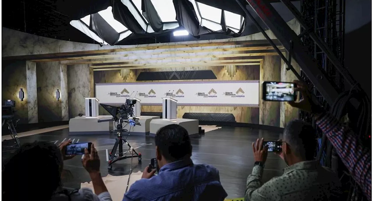 FOTOS: Alistan set para el segundo debate presidencial de este domingo en los Estudios Churubusco