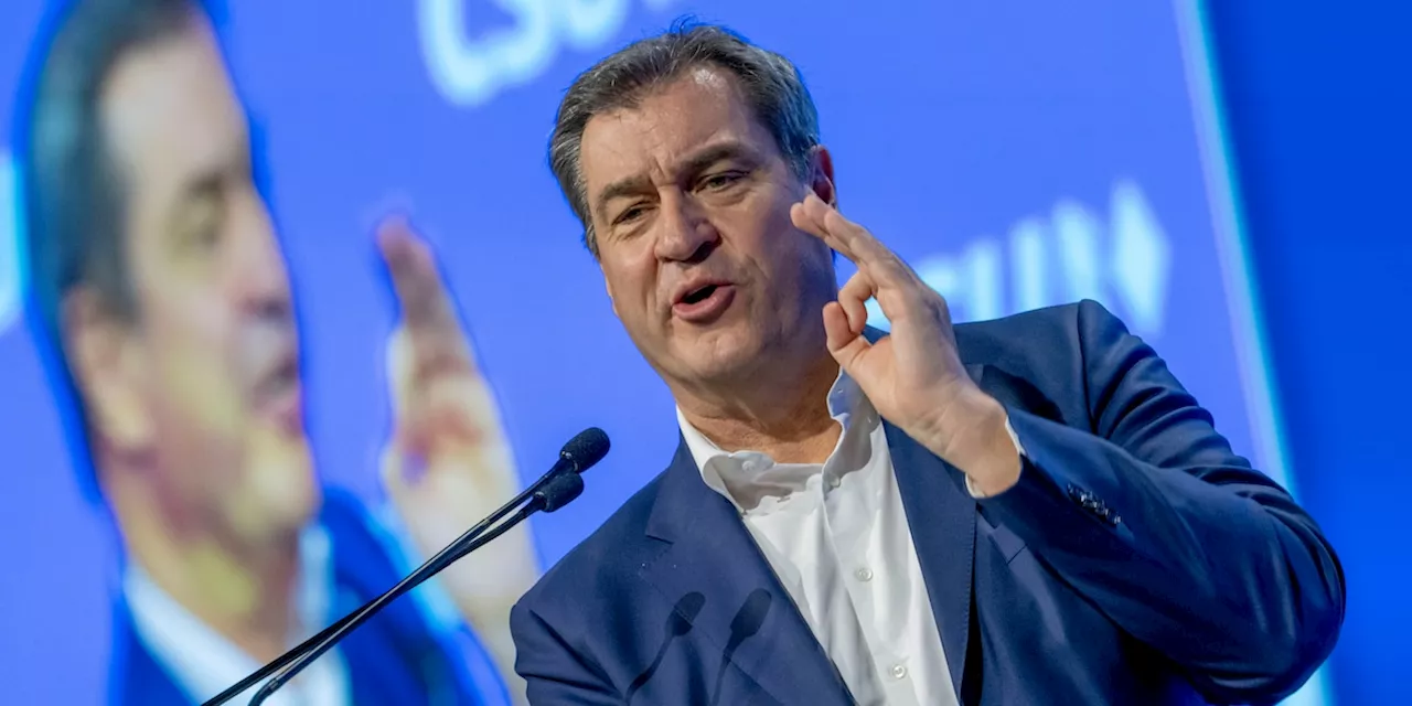 Söder will „keine grüne Dominanz in Europa“ und Verbrenner-Verbot kippen