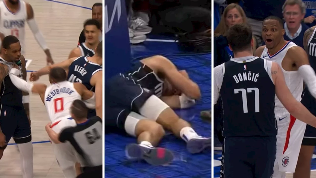 ‘F*** you’: NBA superstar ejected in horror playoffs flop after taking out Aussie