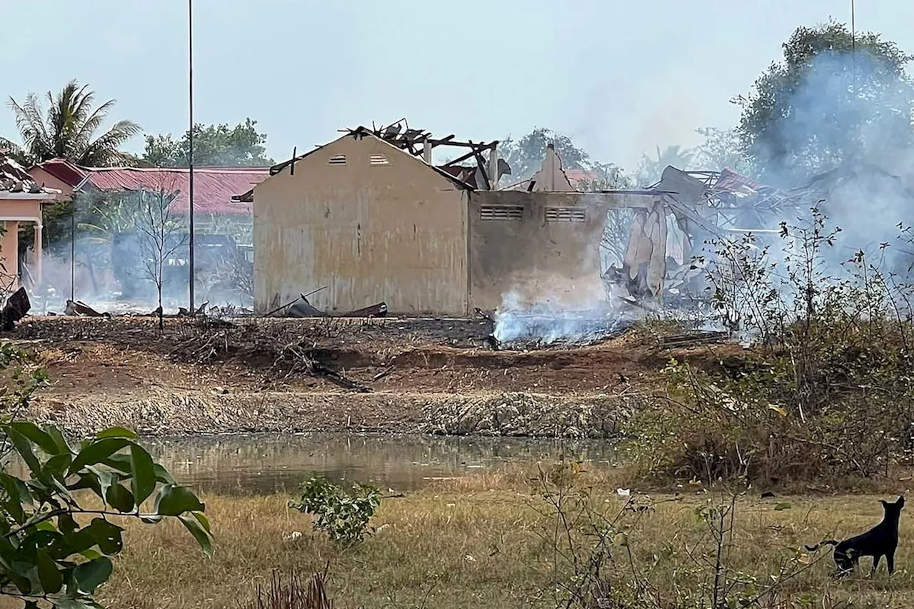 Ammunition explosion at Cambodian military base kills 20 soldiers