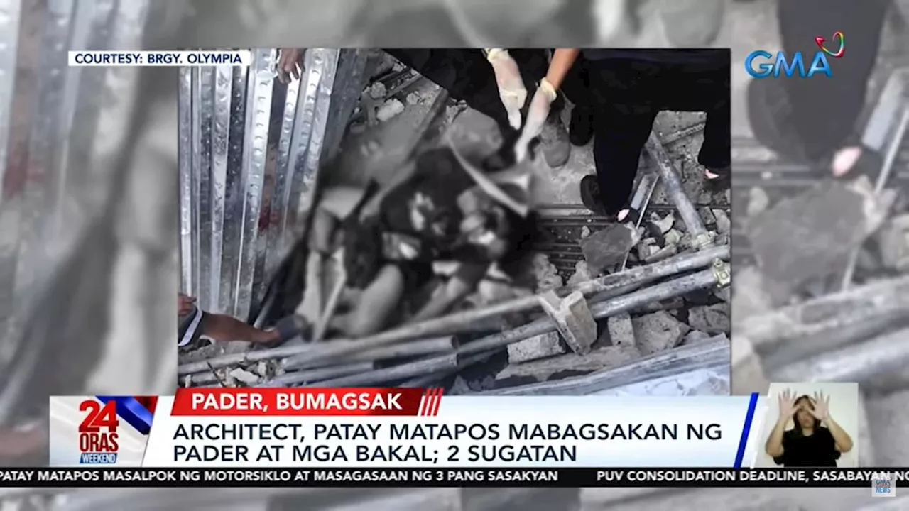 Architect, patay nang maipit ng gumuhong pader at mga bakal sa ginagawang bahay sa Makati