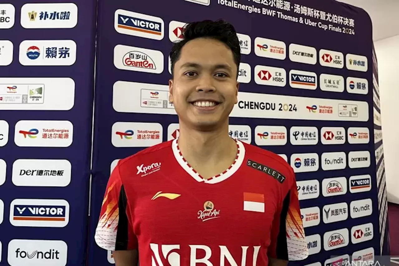 Ginting Buka Kemenangan Atas Inggris di Fase Grup Piala Thomas