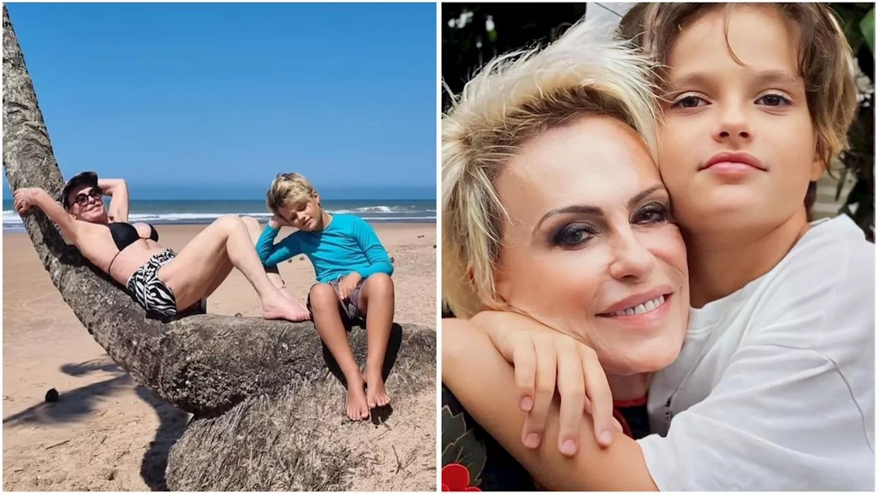 Ana Maria Braga parabeniza o neto por aniversário: 'A avó te ama'