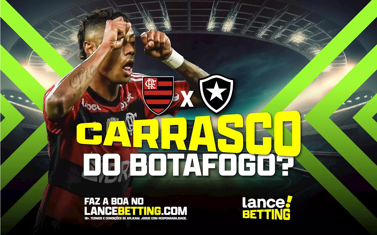 Rei dos Clássicos! Aposte R$100 e garanta R$330 se Bruno Henrique fizer gol sobre o Botafogo