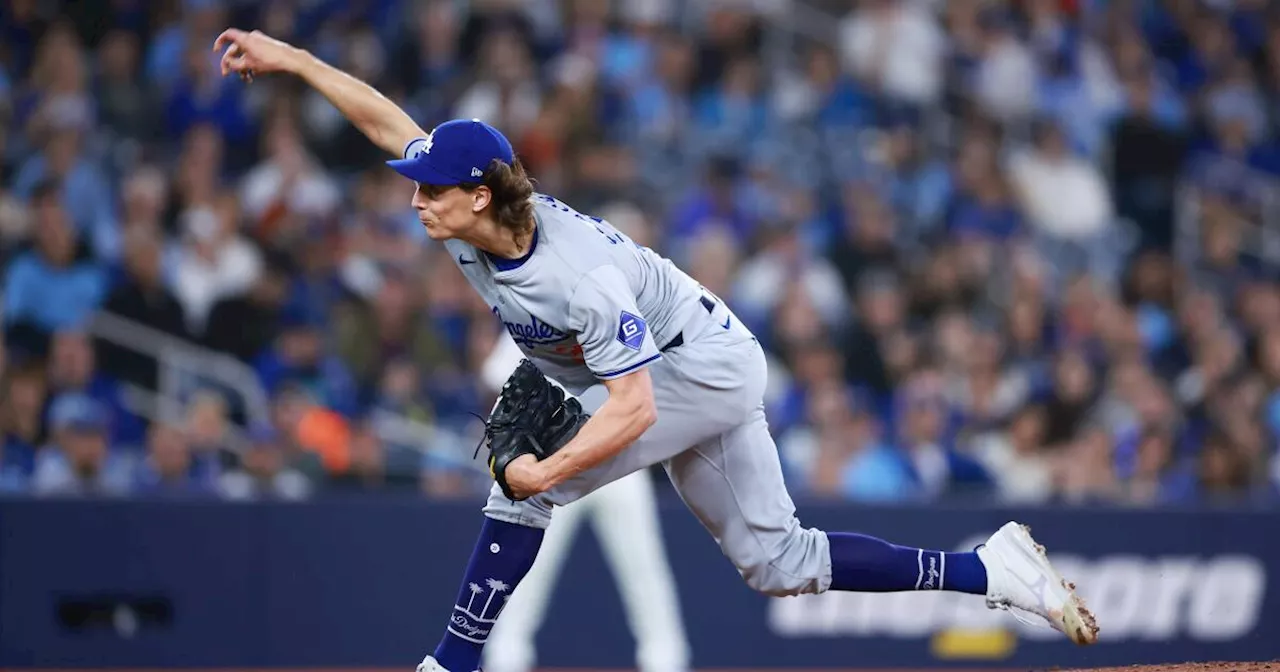 Tyler Glasnow dominates before making quick exit in Dodgers' sixth straight win