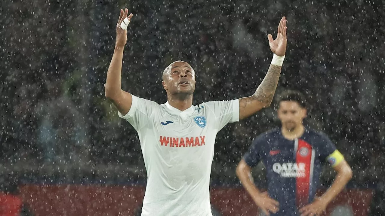  Le Havre : André Ayew inscrit un but superbe qui retarde (pour le moment) le sacre parisien