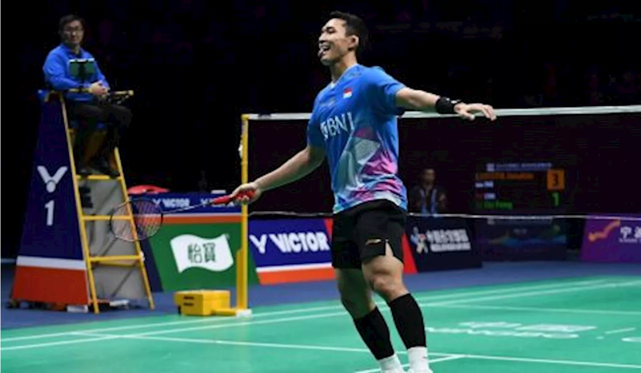 Jonatan Christie Bawa Indonesia Unggul 3-0 atas Inggris di Fase Grup Piala Thomas 2024