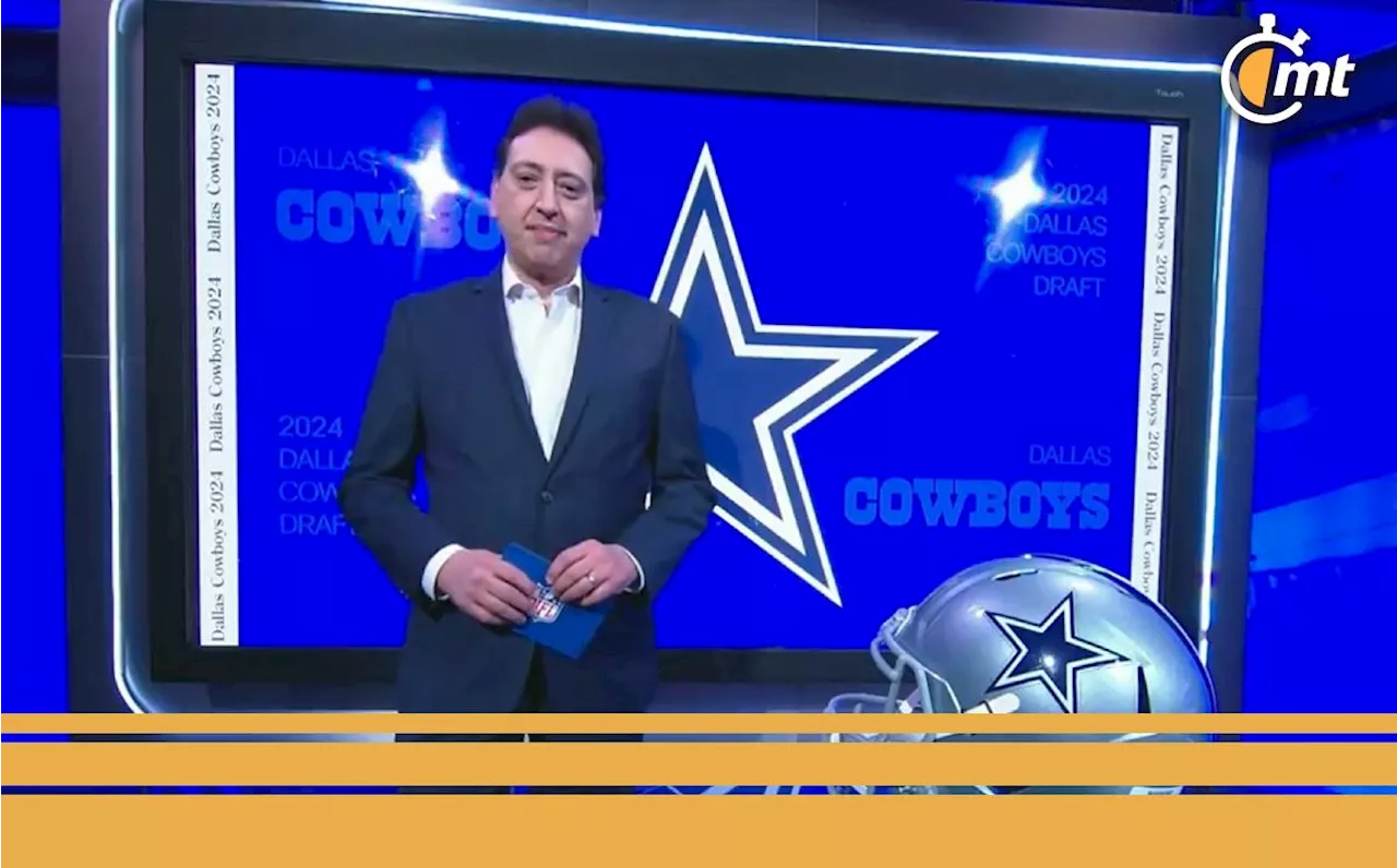 Enrique Burak anunció uno de los picks de los Dallas Cowboys en el Draft de la NFL