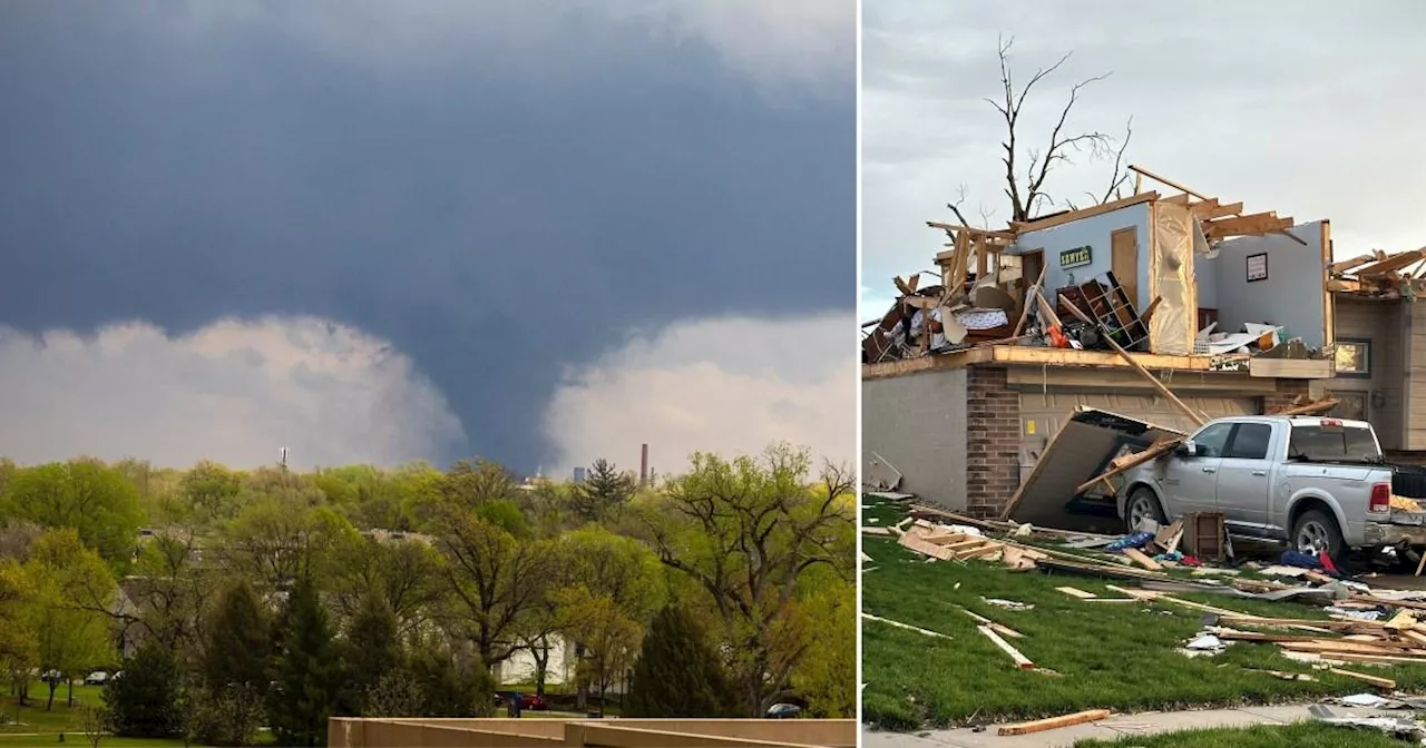 Tornado destroys homes in Nebraska before moving to Iowa in the US