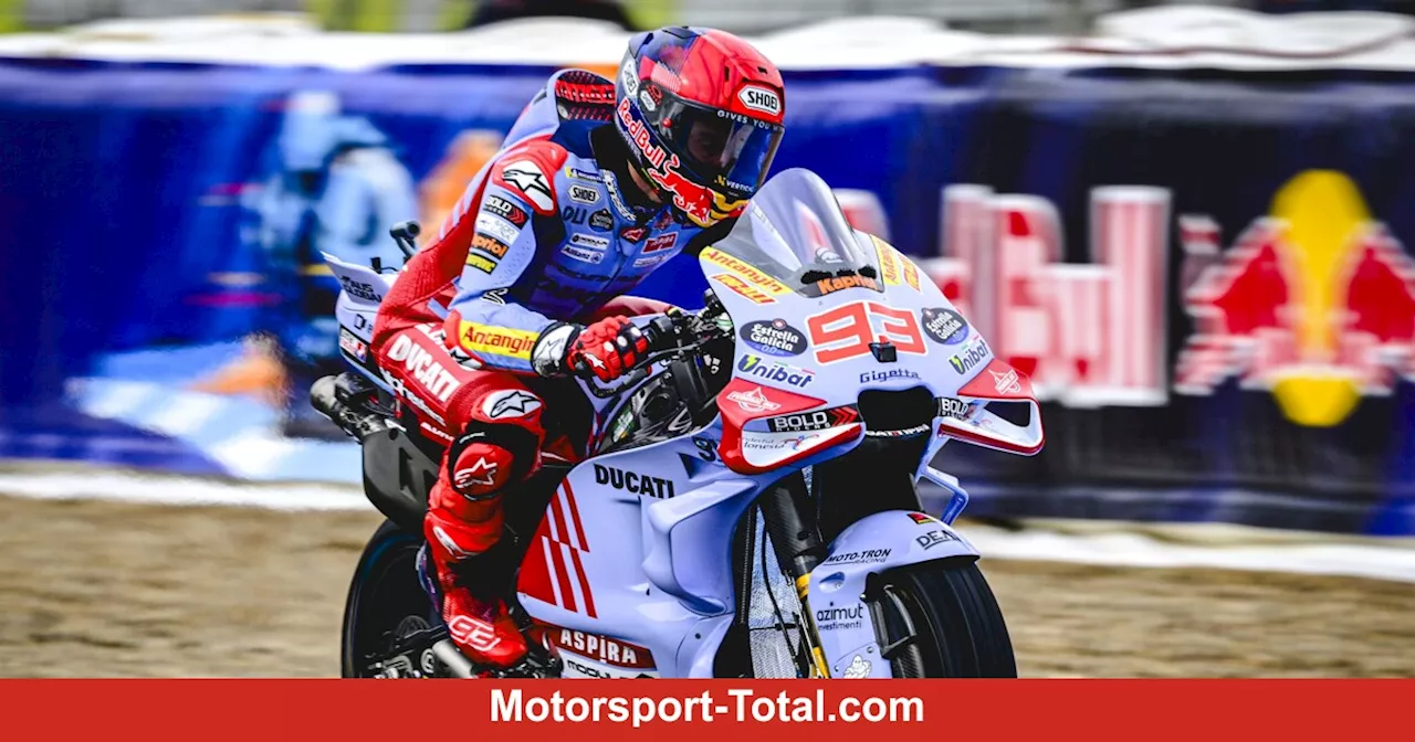 MotoGP-Qualifying Jerez: Erste Ducati-Pole für Marquez auf nasser Strecke