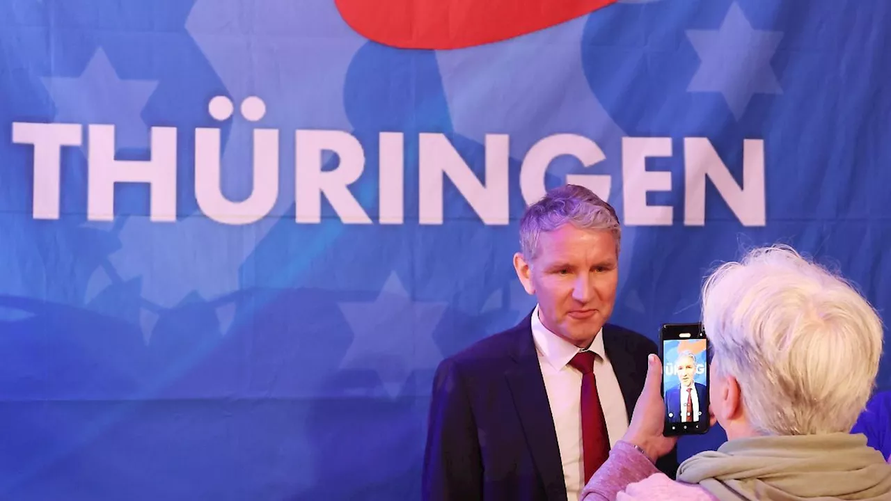 Thüringen: AfD-Chef Höcke zur Landtagswahl 2024: 'Der Osten machts'