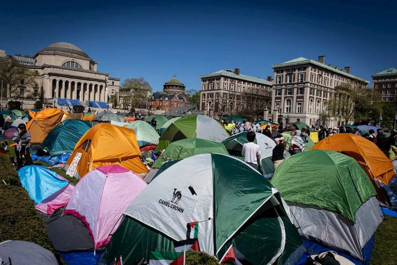 Columbia protesters cite impasse with administrators as reason anti-war camp will go on