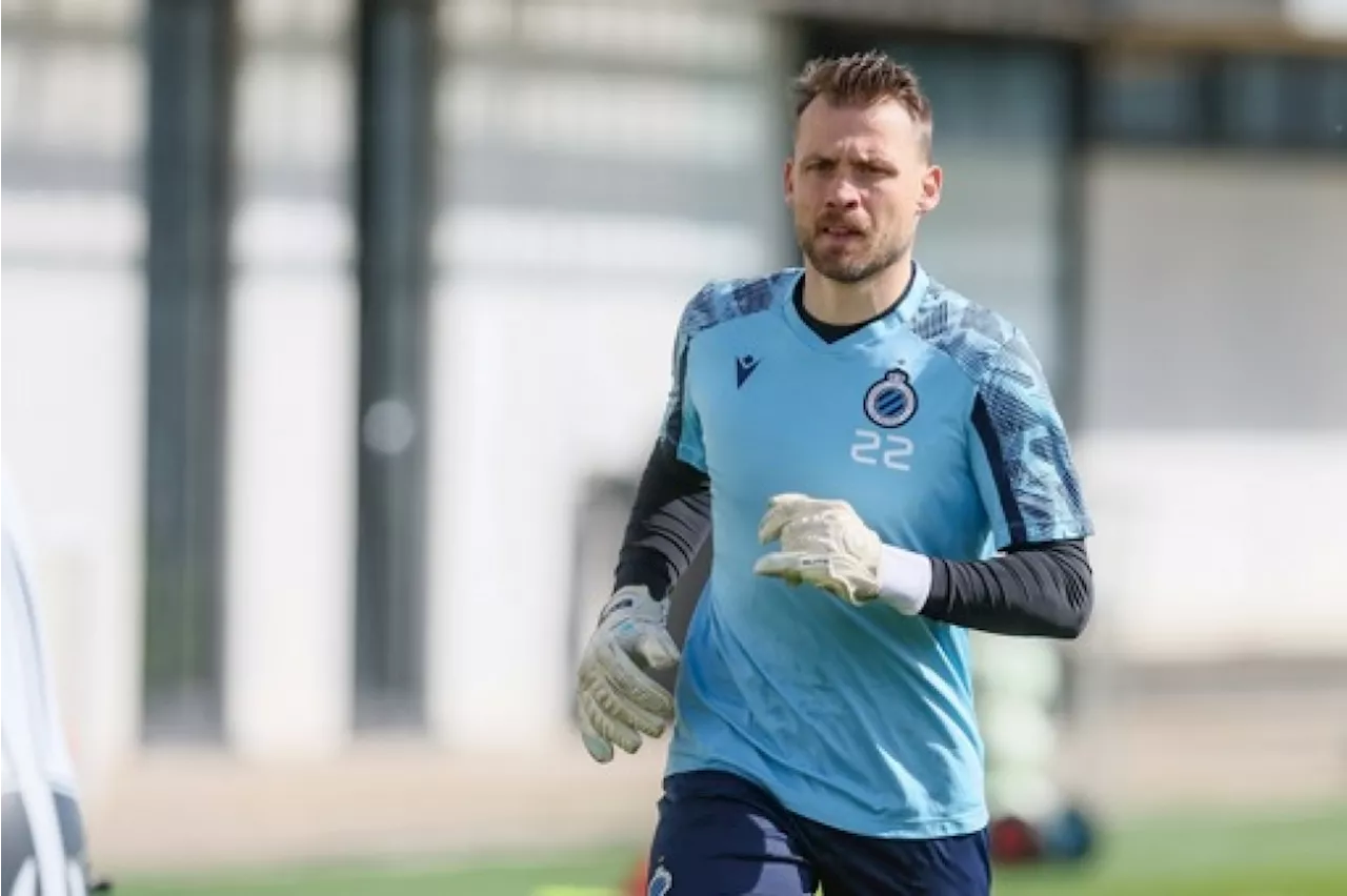 Le Club Bruges avec Simon Mignolet et Andreas Skov Olsen contre Genk