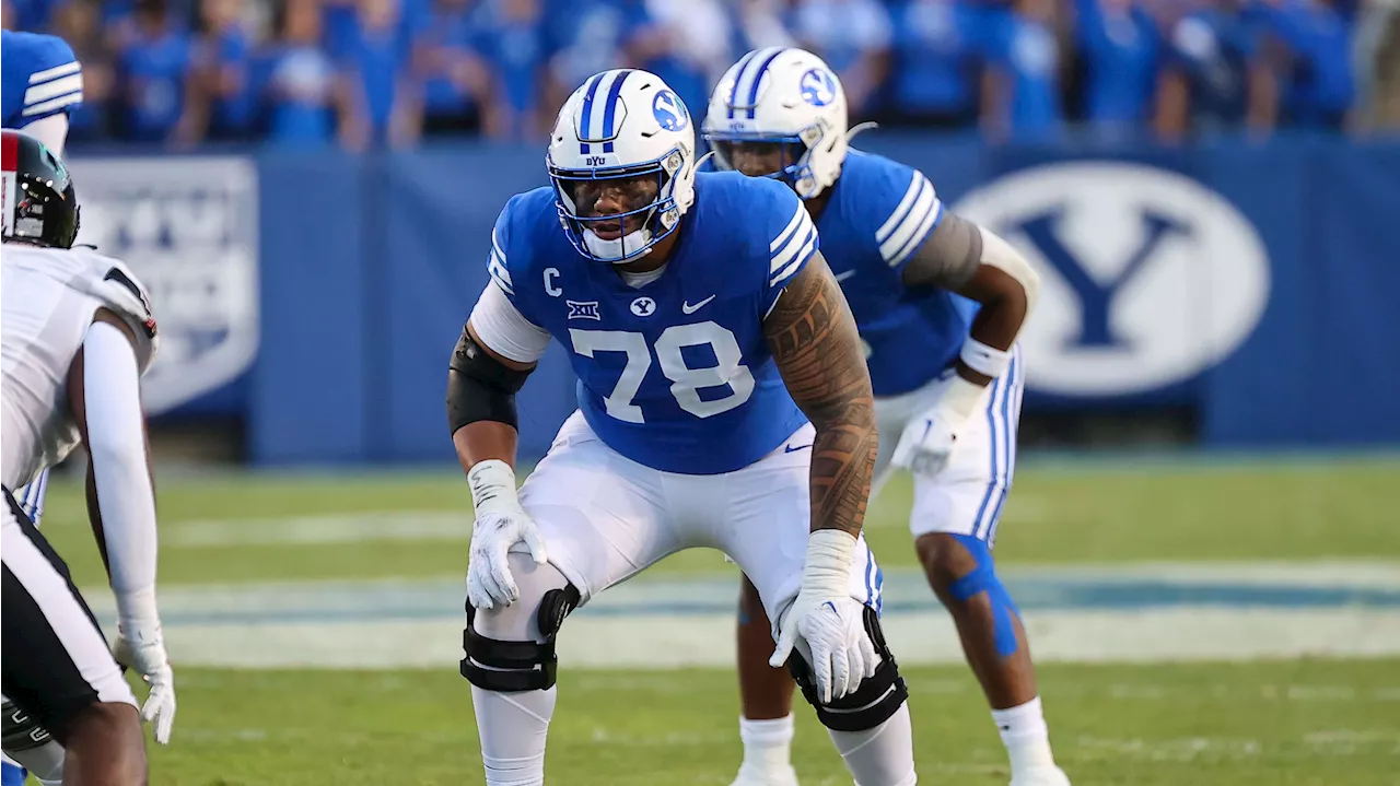 Kansas City Chiefs Trade Up One Spot, Select BYU OT Kingsley Suamataia with No. 63 Overall Pick