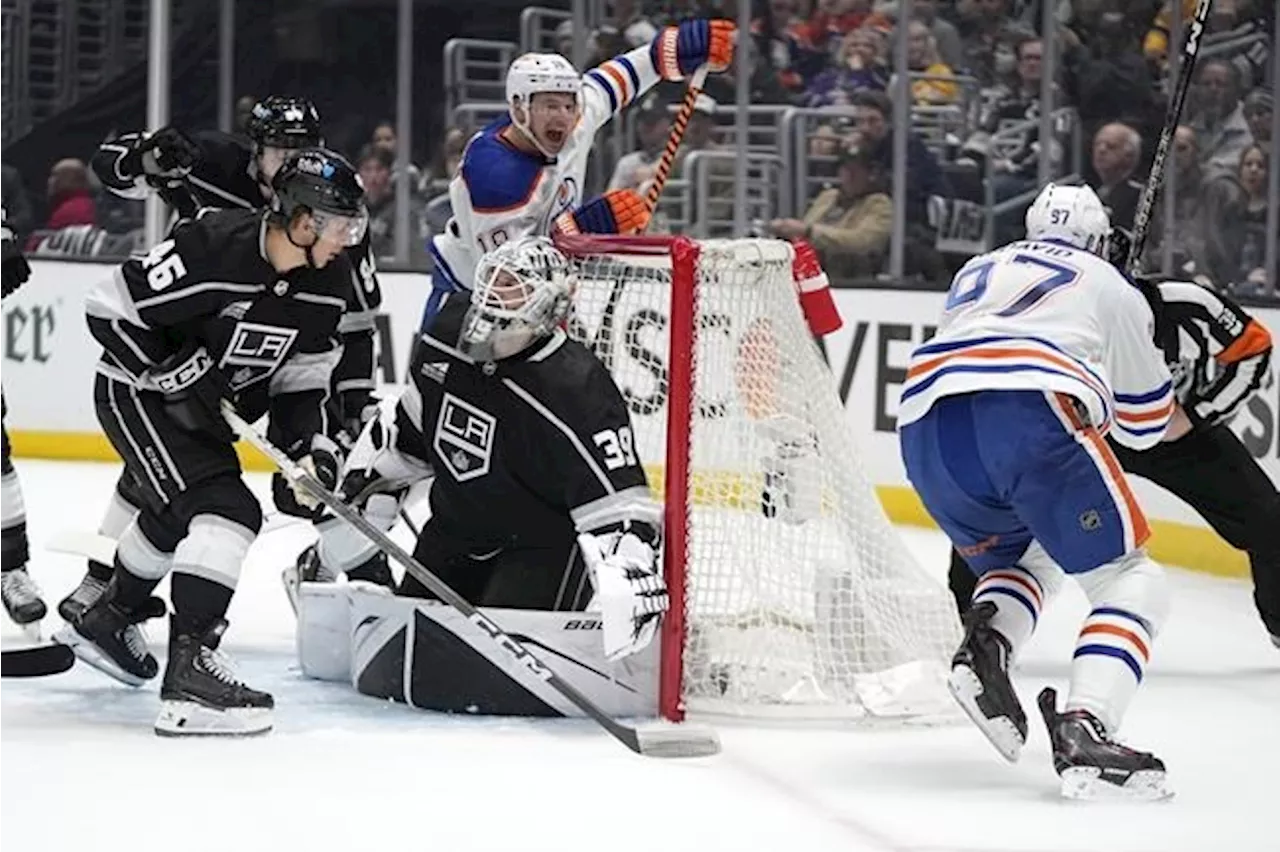 Hyman, Draisaitl score twice as Oilers beat Kings 6-1 and take 2-1 series lead