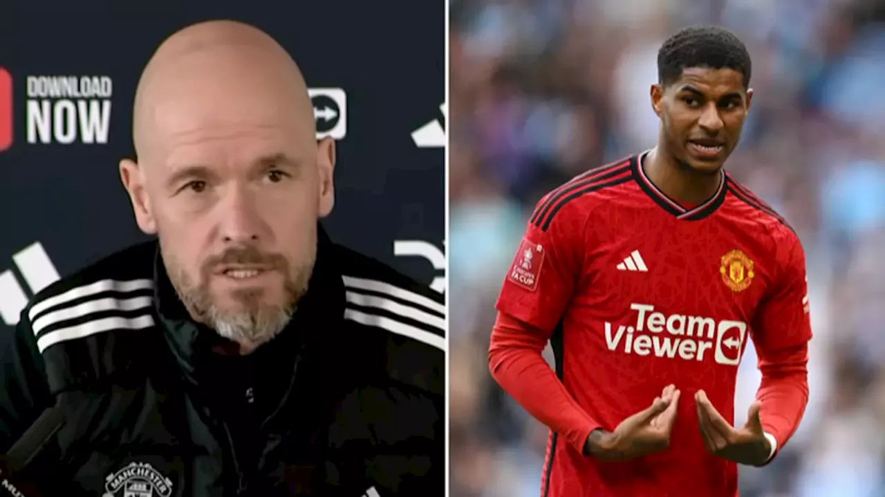 Erik ten Hag responds to Marcus Rashford's explosive statement about abuse from Man Utd fans