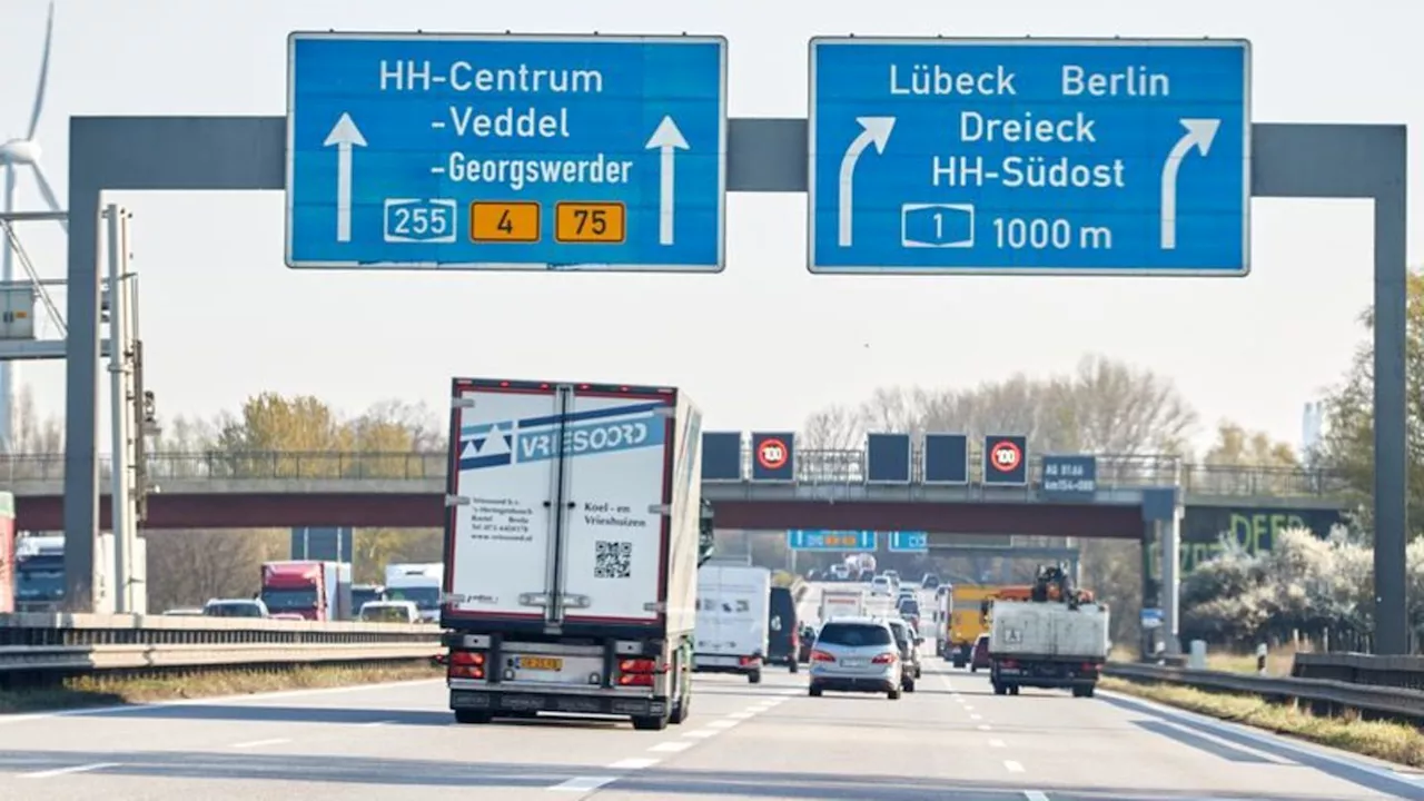 Verkehr: Behinderungen auf A1 und A23: Bauarbeiten an Norderelbbrücke