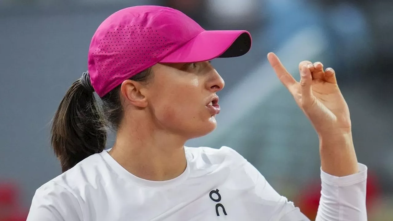 Swiatek reaches Madrid Open round of 16 after easy win over Cirstea