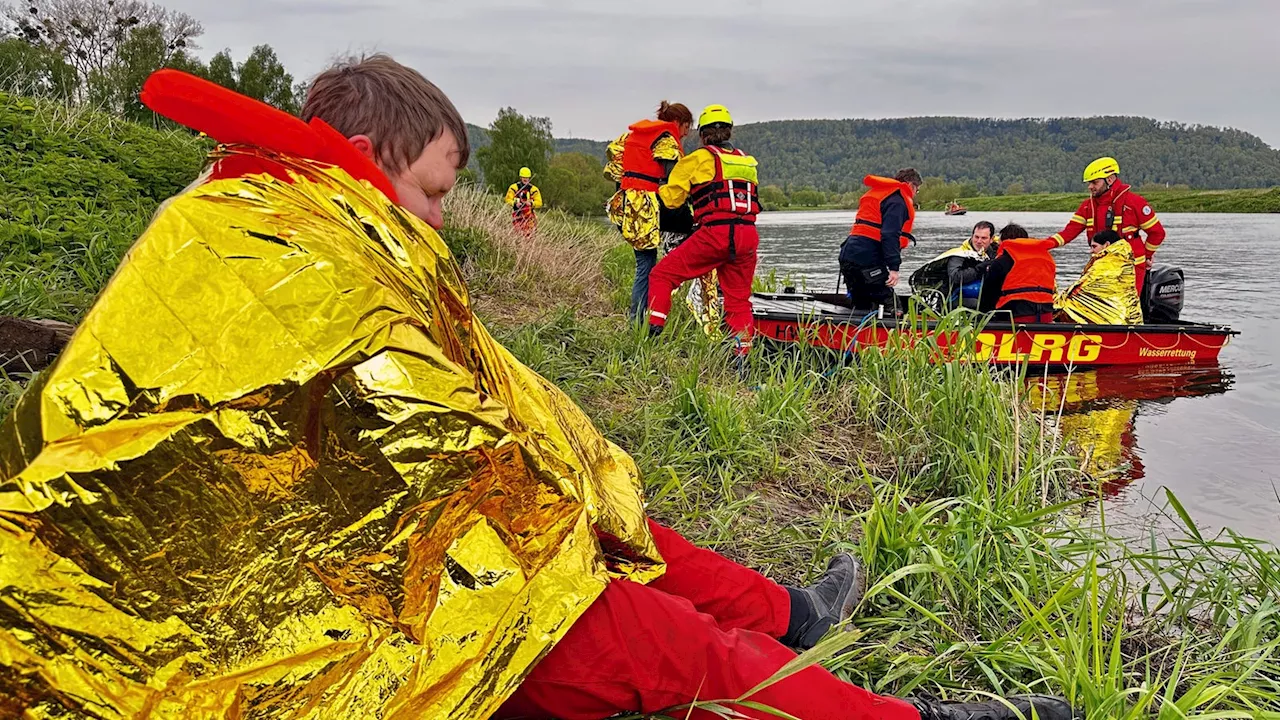 Hochwasser-Retter in Höxter üben für den Ernstfall