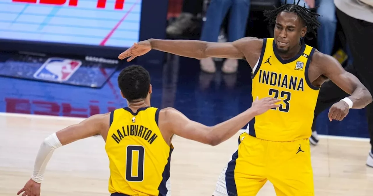 Haliburton breaks tie with 3-point play, Pacers beats Bucks 121-118 in OT to take 2-1 series lead