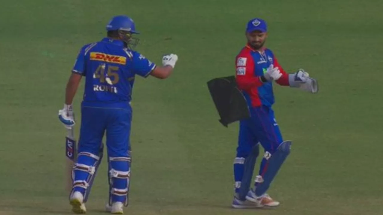 IPL 2024 DC vs MI: ಆಟದ ಮಧ್ಯದಲ್ಲಿಯೇ ಗಾಳಿಪಟ ಹಾರಿಸಲು ಮುಂದಾದ Rohit Sharma-Rishabh Pant ವಿಡಿಯೋ ನೋಡಿ!