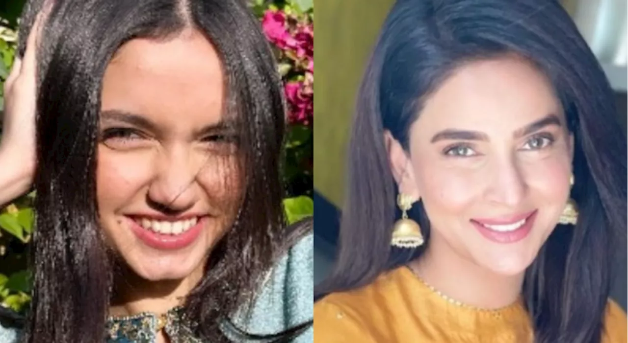 Aina Asif over the moon after winning profound words from Saba Qamar