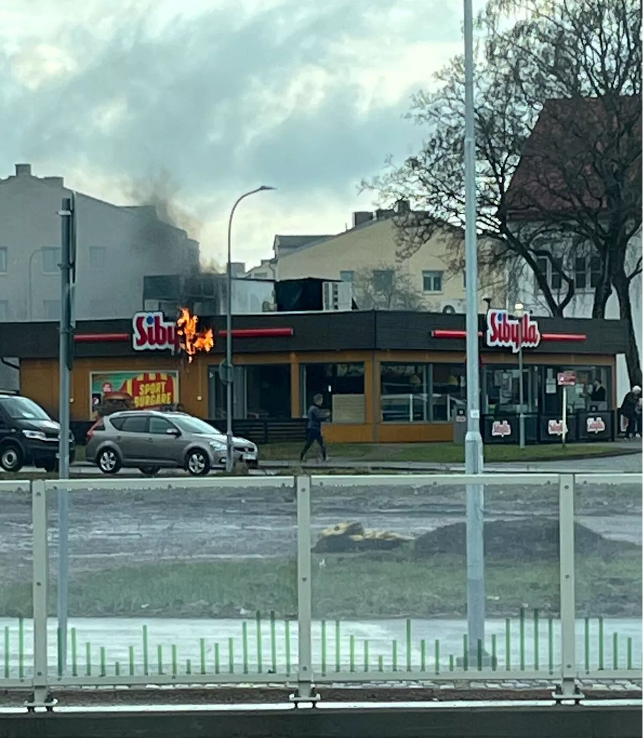 Brand på Sibylla i Örebro