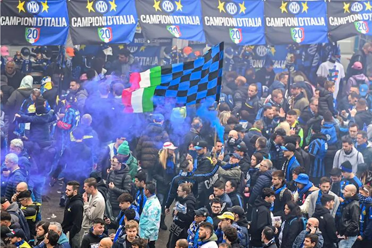 La festa scudetto dell'Inter - La diretta fotografica della giornata