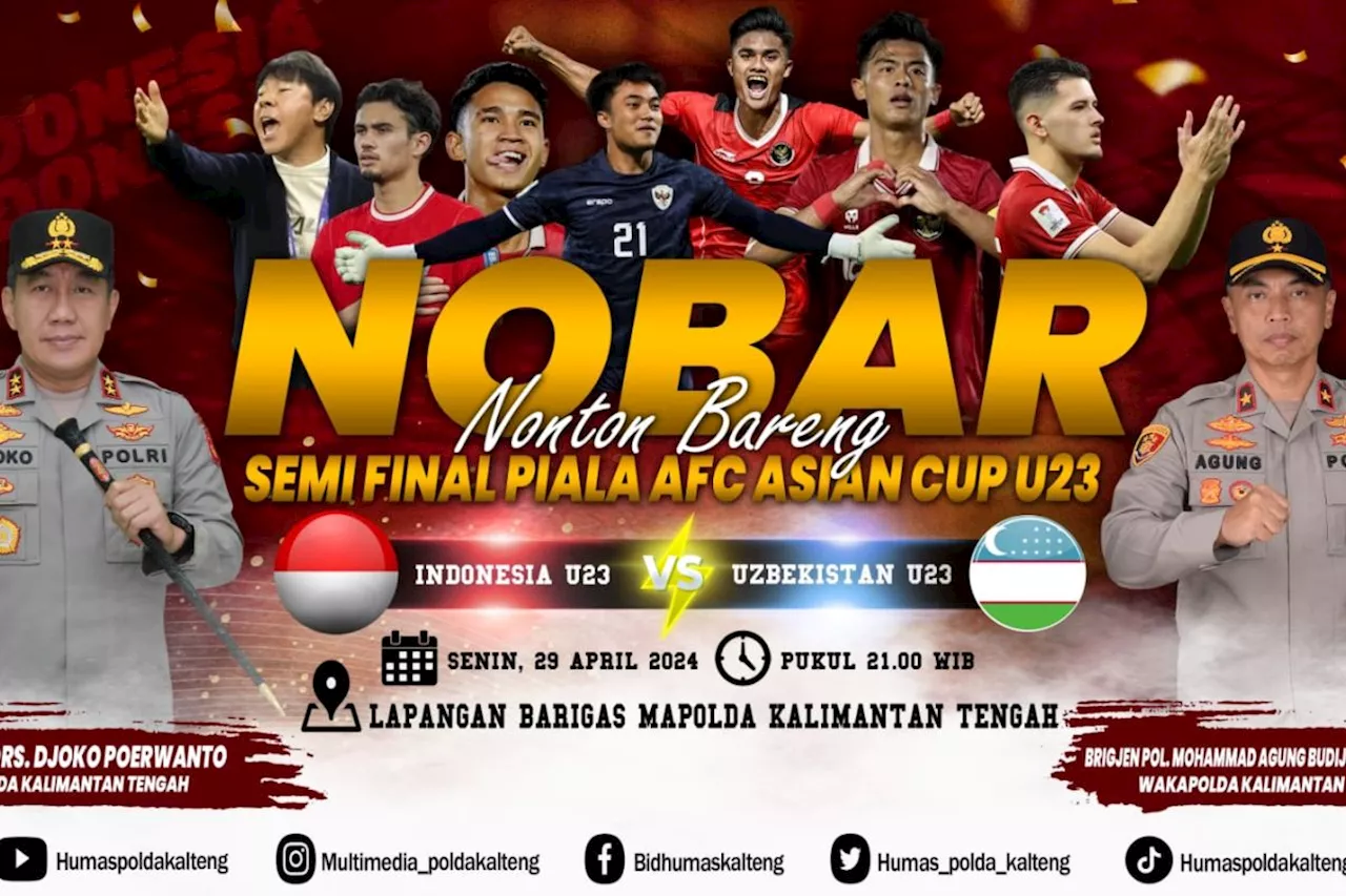 Polda Kalteng siapkan gelar nobar Timnas U-23 semifinal Piala Asia