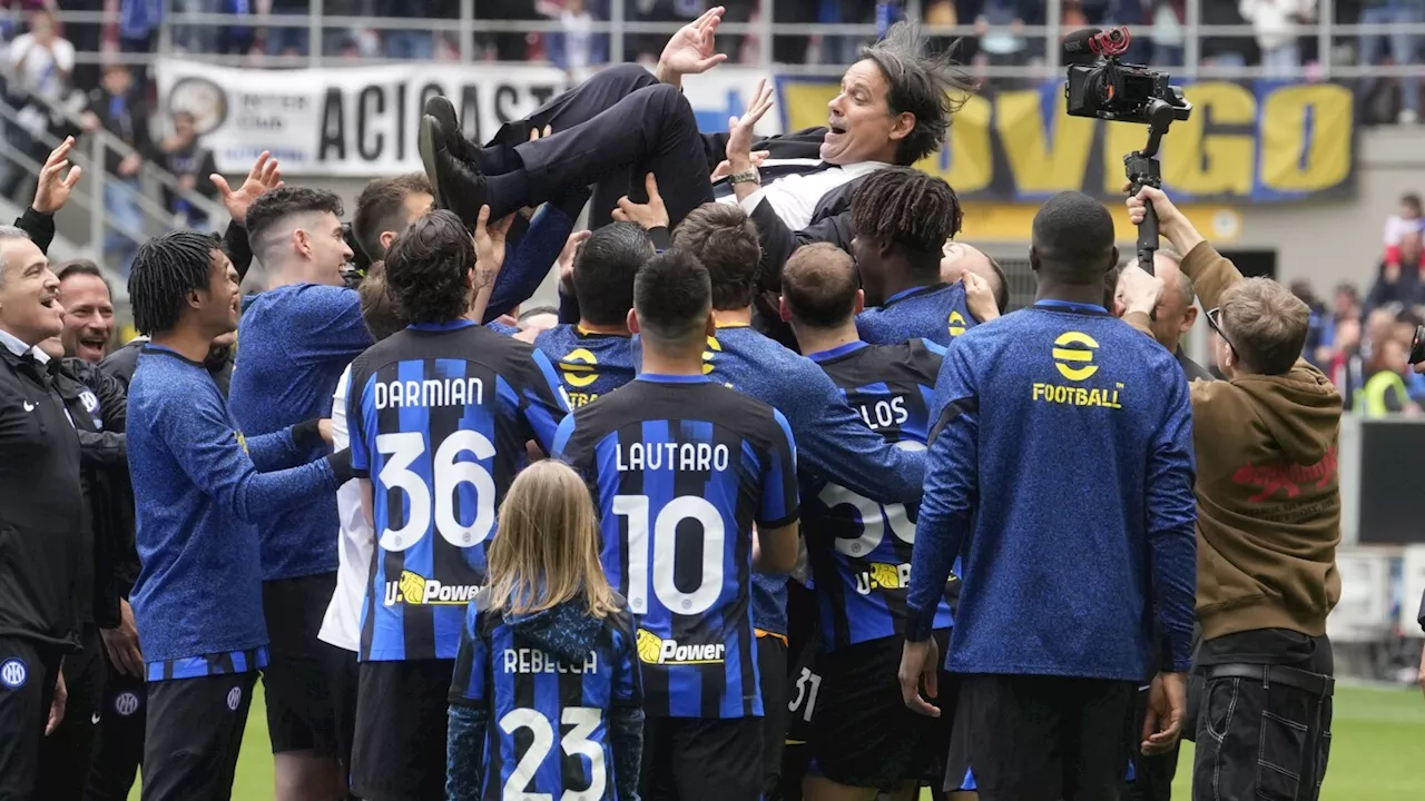 Inter Milan celebrates winning Serie A title with victory over Torino